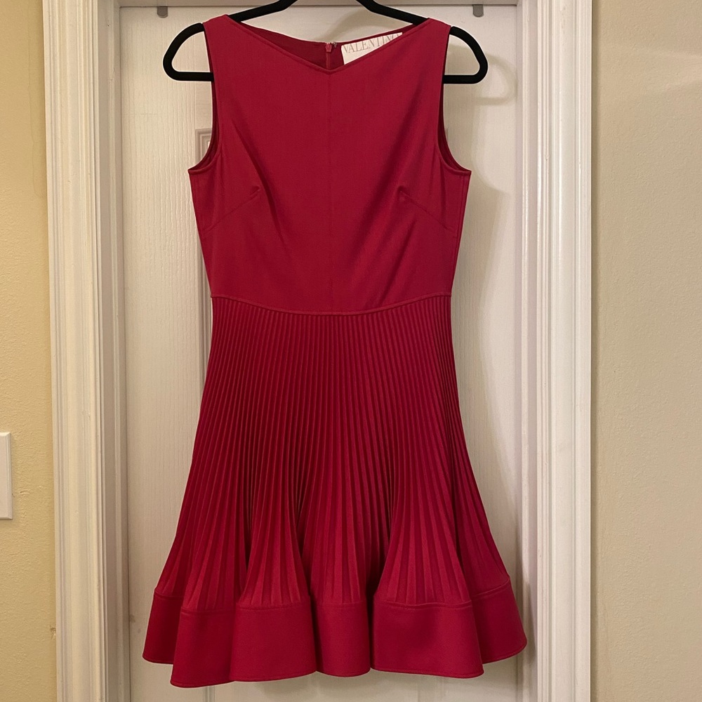 SOLD Authentic Valentino Techno Couture Plisse Skirt Dress
